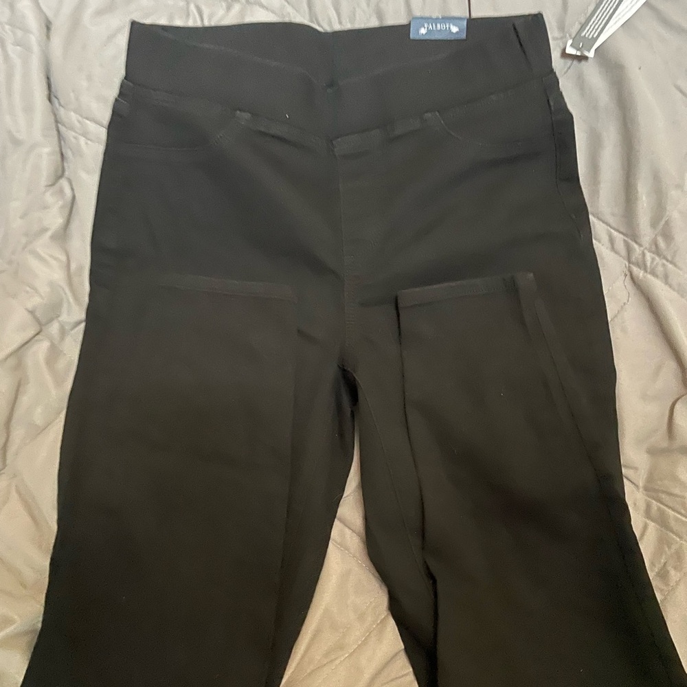 Black Pull on Jeggings by Talbots NWT